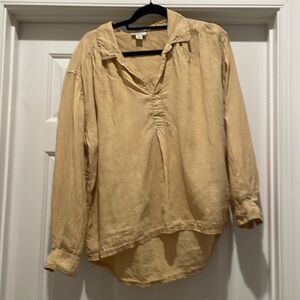 Sundance Sz M Linen Blouse